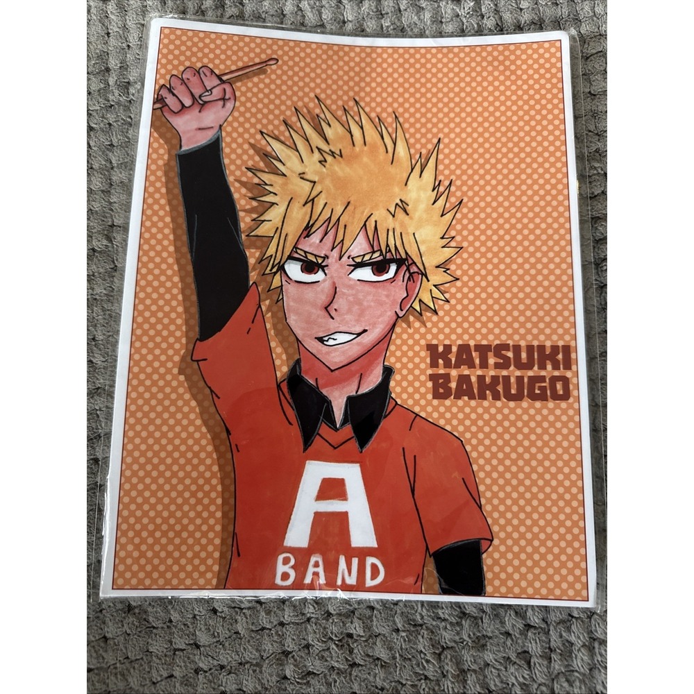 My Hero Academia Full Color Print Katsuki Bakugo 8x10